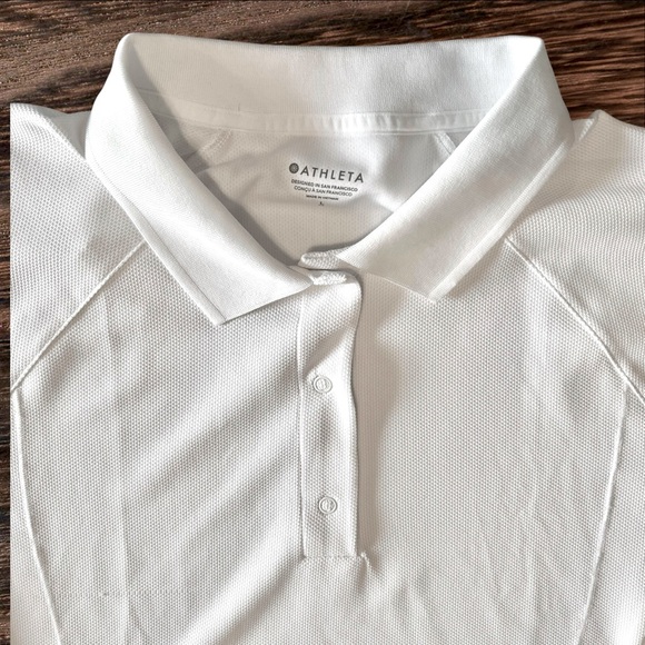 Athleta Everyday Polo Tee Snap Button Stretch Large *NWOT* - Picture 8 of 10
